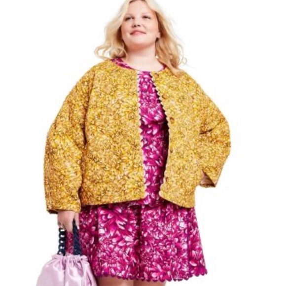 Kika Vargas X Target Gold + Mum Floral Quilted Jacket SZ 2X - Picture 1 of 7